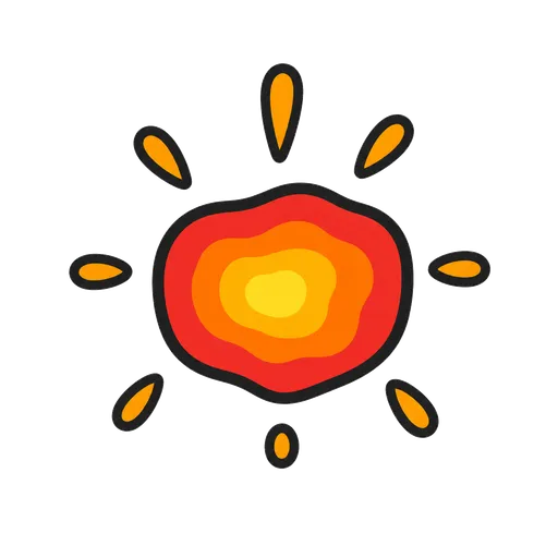 Pittogramma CAA: calore luminoso