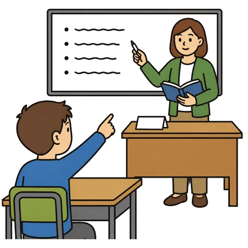 Pictograma CAA: maestro sustituto