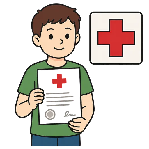 Pittogramma CAA: certificato medico