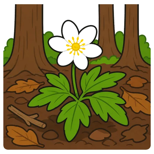 Piktogram AAK: dřevní sasanka