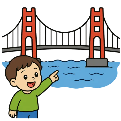 AAC-Piktogramm: Hängebrücke