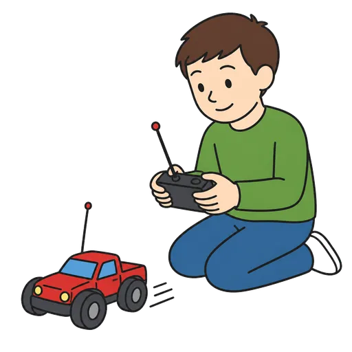 AAC-Piktogramm: ferngesteuertes Auto