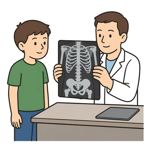 Piktogram AAC: zdjęcie rentgenowskie