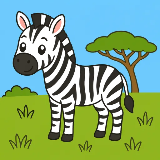 Piktogram AAC: zebra