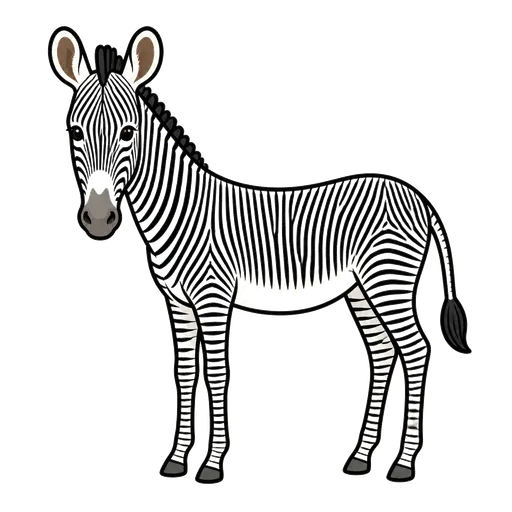 Piktogram AAC: zebra Grevy'ego