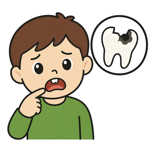 Pittogramma CAA: dente rotto