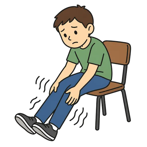 Pittogramma CAA: sindrome delle gambe senza riposo