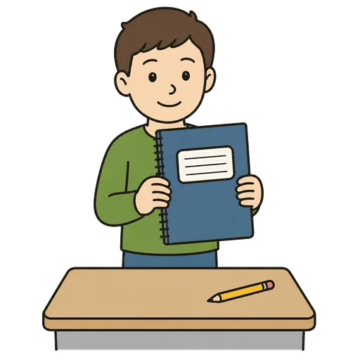 Piktogram AAC: zeszyt korespondencji