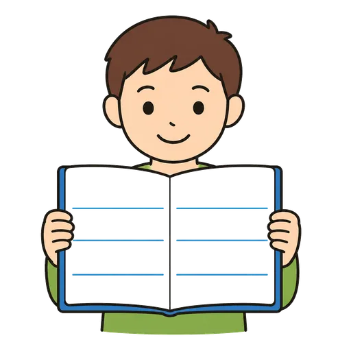 Pittogramma CAA: quaderno con tre righe