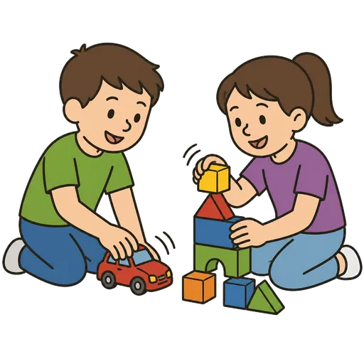 AAC-Piktogramm: zusammen spielen