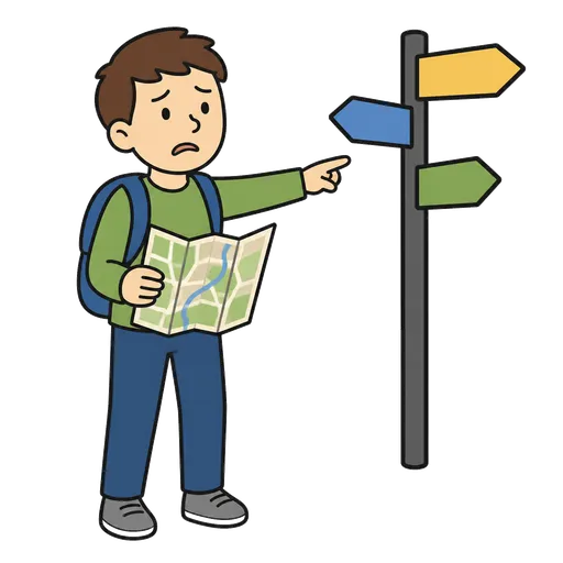 Piktogram AAC: zgubiłem się