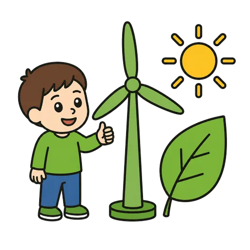 Piktogram AAC: zielona energia