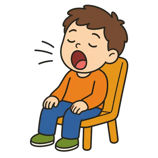 AAC pictogram: yawn