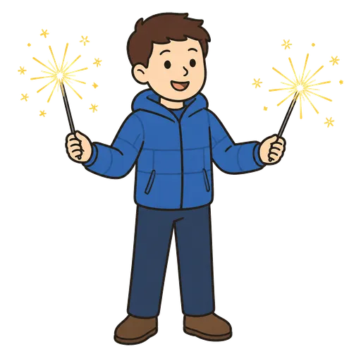 AAC pictogram: sparklers