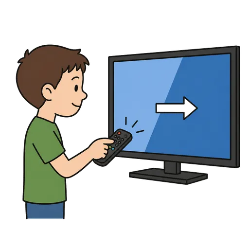 Pictogramme CAA : changer de canal