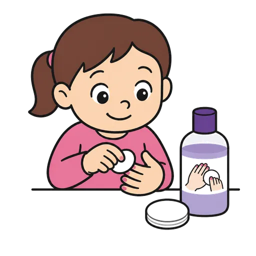 Piktogram AAC: zmywacz do paznokci