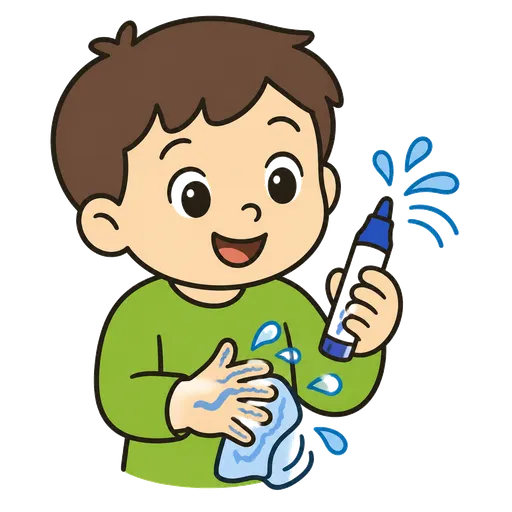 Piktogram AAC: zmywalny