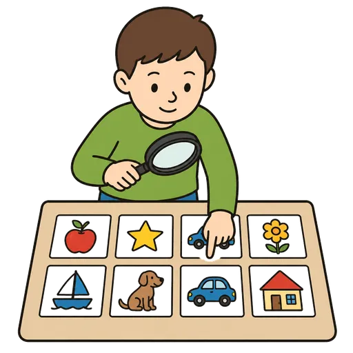 Piktogram AAC: znajdź taki sam