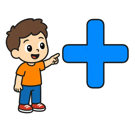 Piktogram AAC: znak dodawania