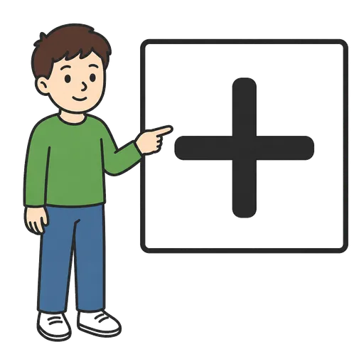 Pictogramme CAA : signe d’addition