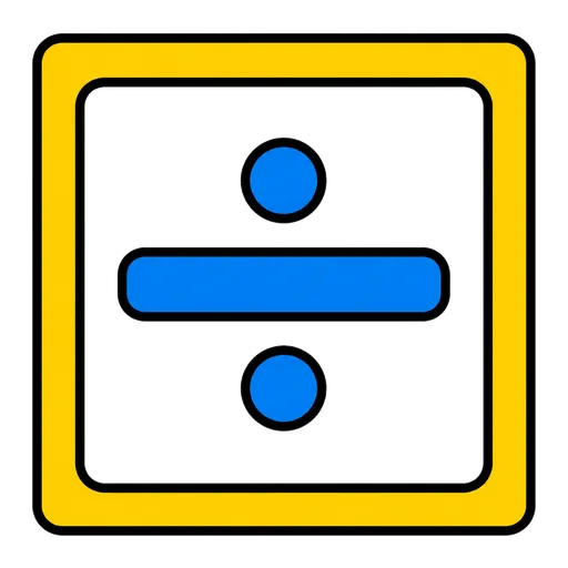 Piktogram AAC: znak dzielenia