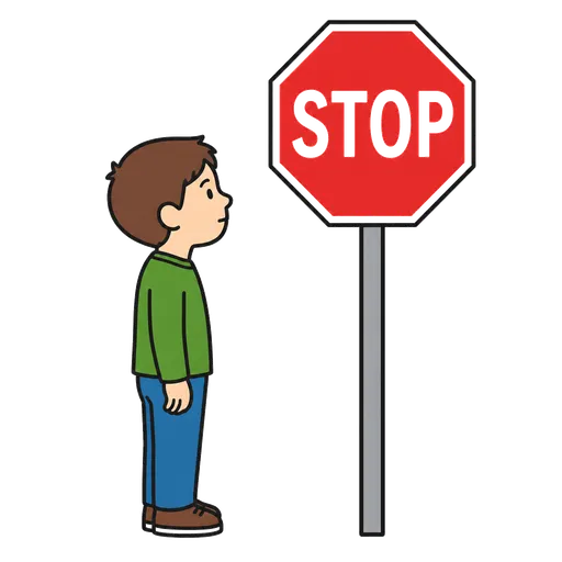 Piktogram AAK: Značka stop