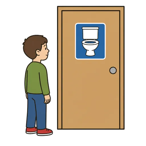 AAC-Piktogramm: Toilettenschild