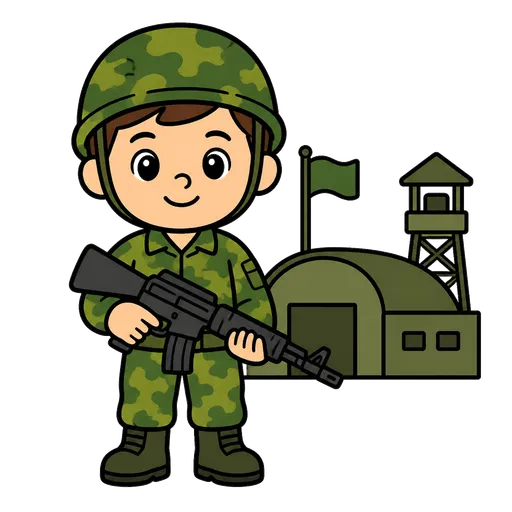 Piktogram AAK: vojak