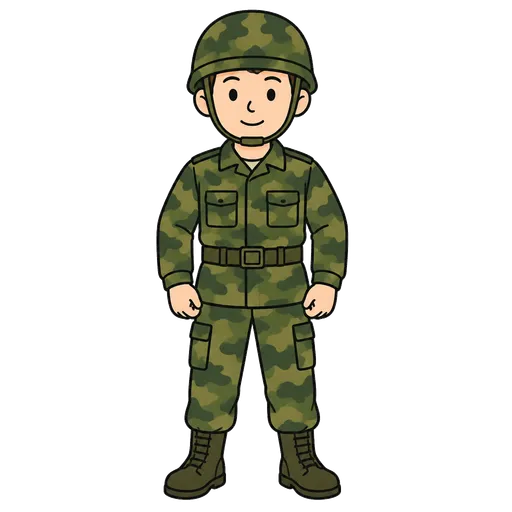 Pictogramme CAA : soldat
