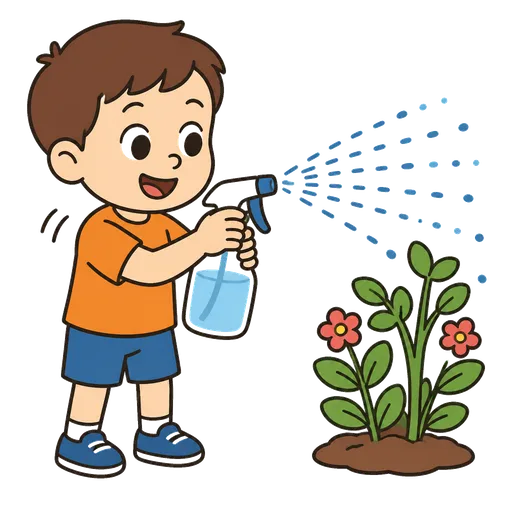 AAC-Piktogramm: Sprühwasser