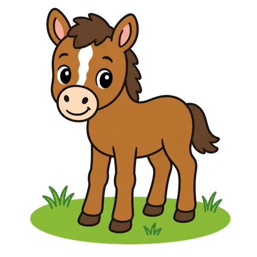 Piktogram AAK: hříbě