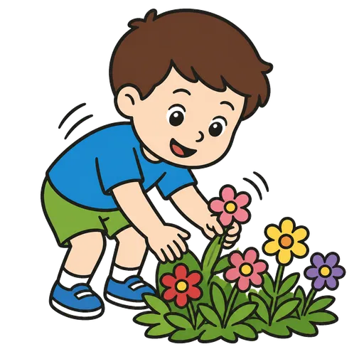 Pictograma CAA: recoger flores