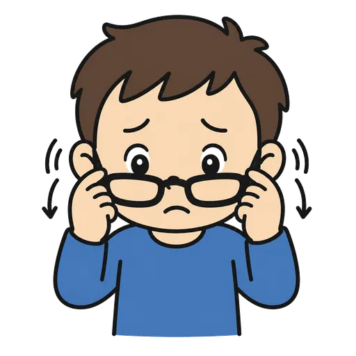 Piktogram AAC: zsuwają mi się okulary
