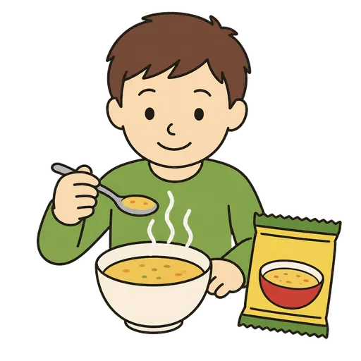 Piktogram AAC: zupa instant