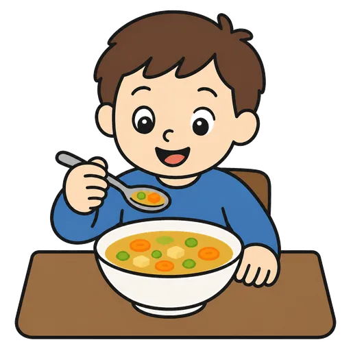 Piktogram AAC: zupa jarzynowa
