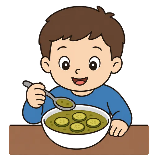Piktogram AAC: zupa ogórkowa