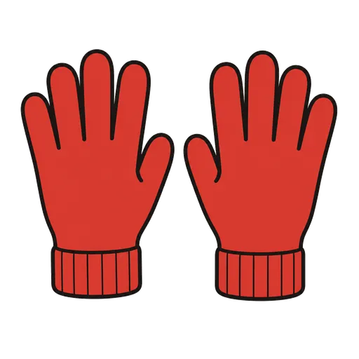 Piktogram AAC: rękawiczki