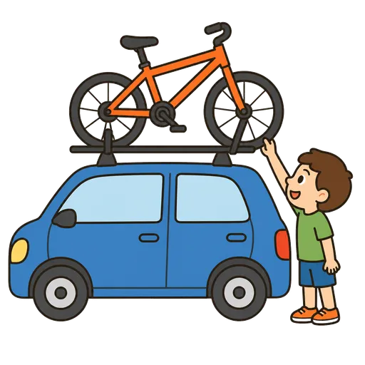 Pittogramma CAA: portabici sul tetto