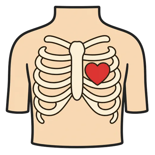 Piktogram AAC: klatka piersiowa