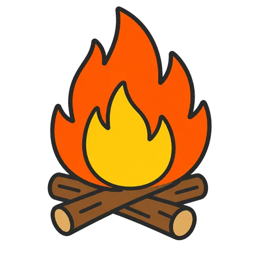 Piktogram AAC: ogień